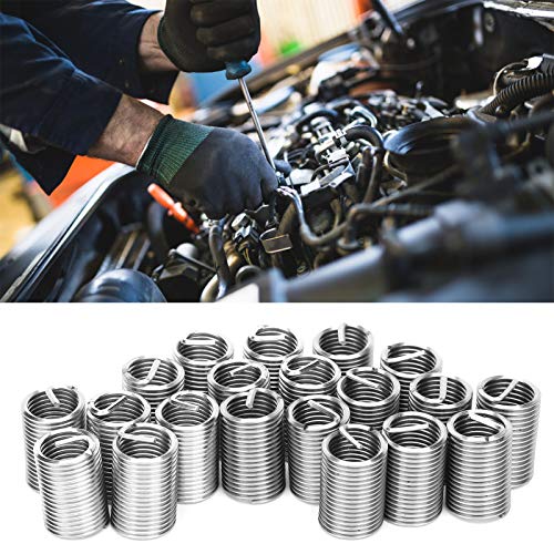 20pcs wire thread inserts m12 x 15 x 25d stainless steel helical coiled wire screw repair sleeve assortment kit