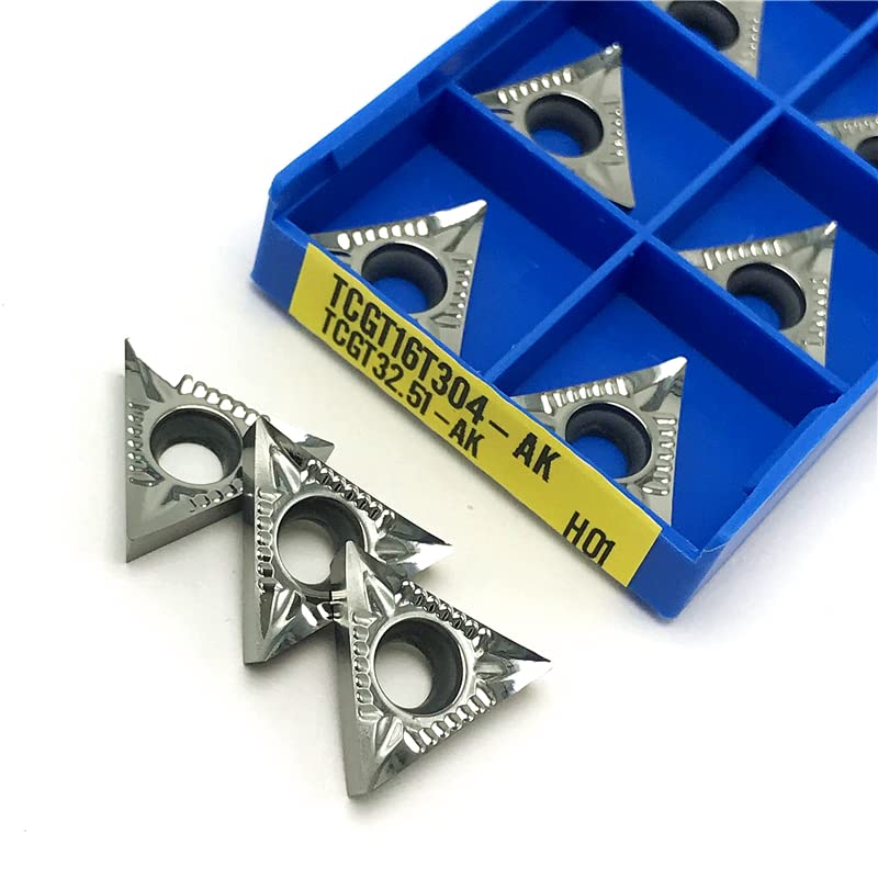 Puntas de Torno 10 pzas TCGT16T302 AK H01 miniatura 2