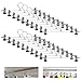 Produktbild 20 Stück Metall Hosenbügel Kleiderbügel, 30cm Hosenbügel Klemmbügel Metall mit Verstellbaren Clips rutschfest Anti-Rost Hohe Belastbarkeit Multifunktions Hosenständer für Hosen Socken Röcke