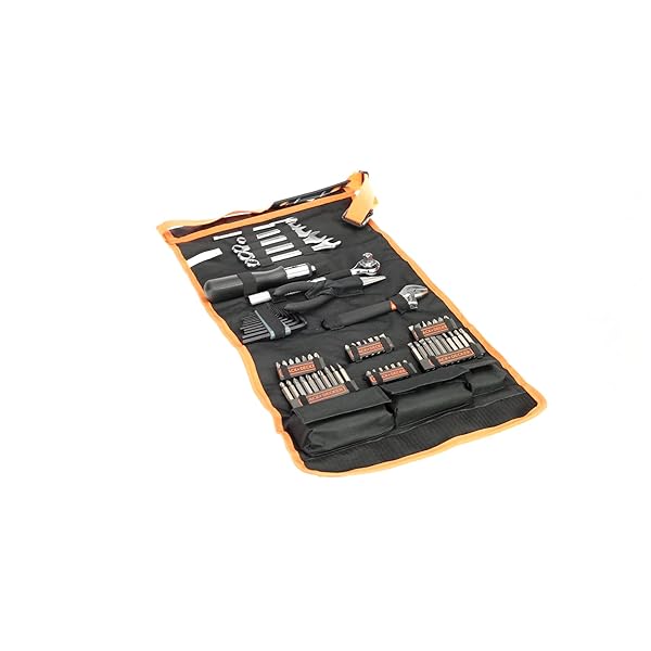 Black+Decker 77-teilig Handliche Roll-Tasche (mit Autowerkzeug-Zubehör) A7063 – Bild 6