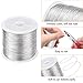 MIKIMIQI 328Ft Jewelry Wire - 26 Gauge Tarnish Resistant Copper Beading Wire for Jewelry Making, 0.4mm X 100m (Silver Color)