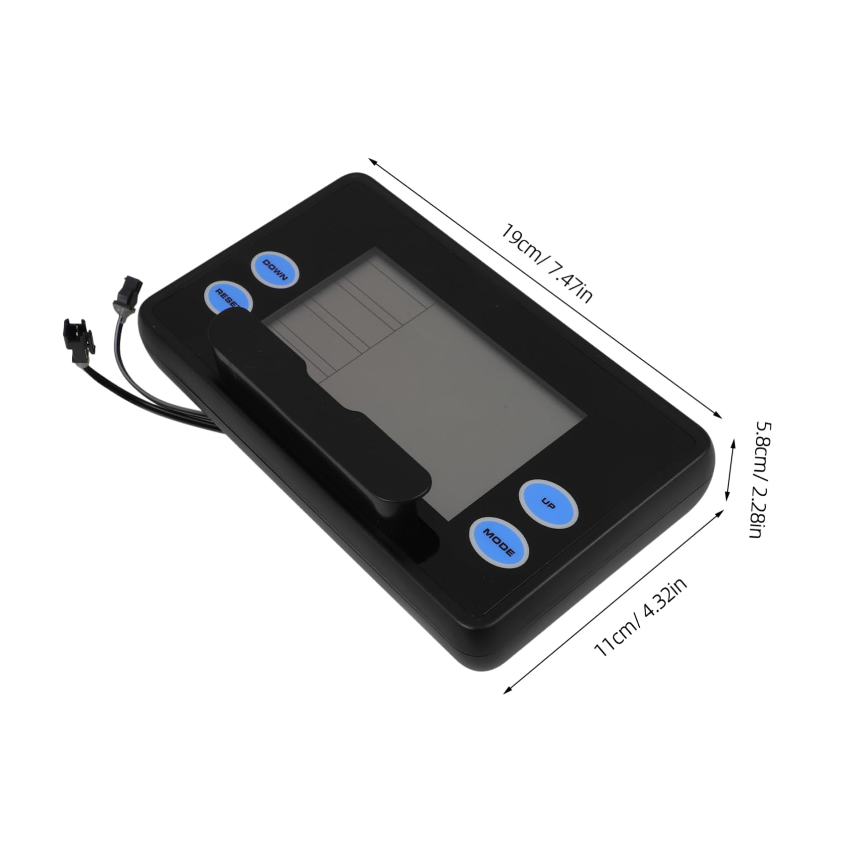 KICHOUSE Rowing Machine Tracker Home Rowing Monitor Device Space-efficient Design with Bright LCD Screen for Fitness