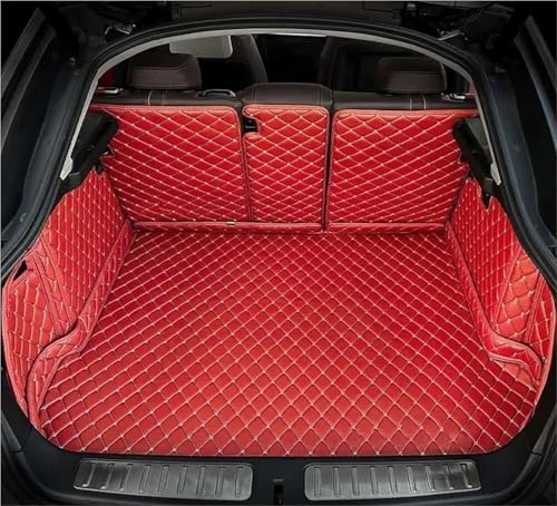 Tapis de coffre intégral pour I7 2023 en cuir sur mesure luxe Rosso