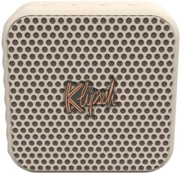 Klipsch The Austin Portable Bluetooth Speaker with a 1.5" Full Range Driver, IP67 dust and Waterproof Rating, 12 Hours of Playtime for a Premium Live Concert Experience - Cream - Image 2