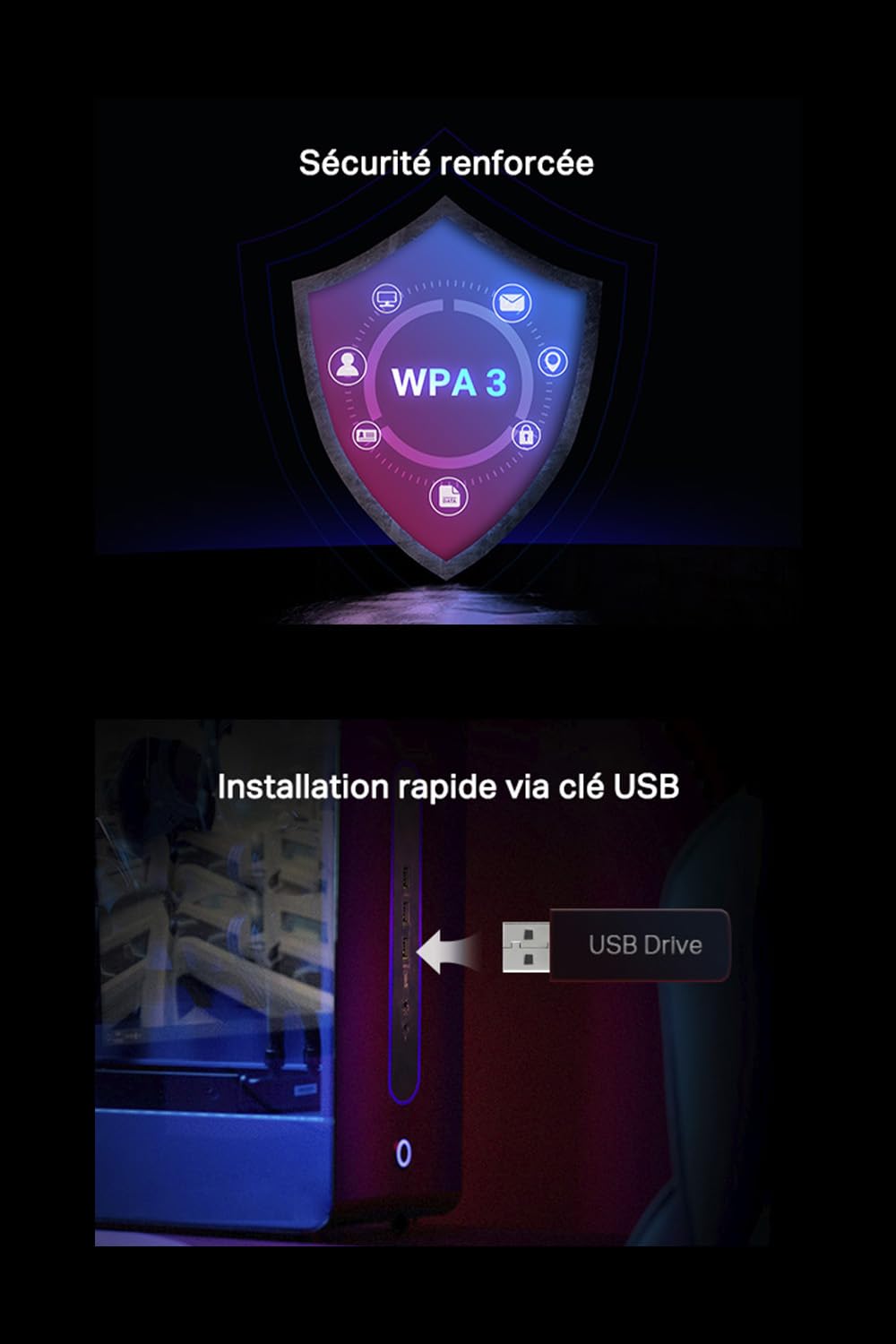 TP-Link Carte WiFi 7 PCIe BE9300 avec Bluetooth 5.4, Archer TBE550E | Tri-bande 6 GHz, MLO, base magnétique, idéal gaming/streaming 8K, pour Windows 11 (64 bits) uniquement