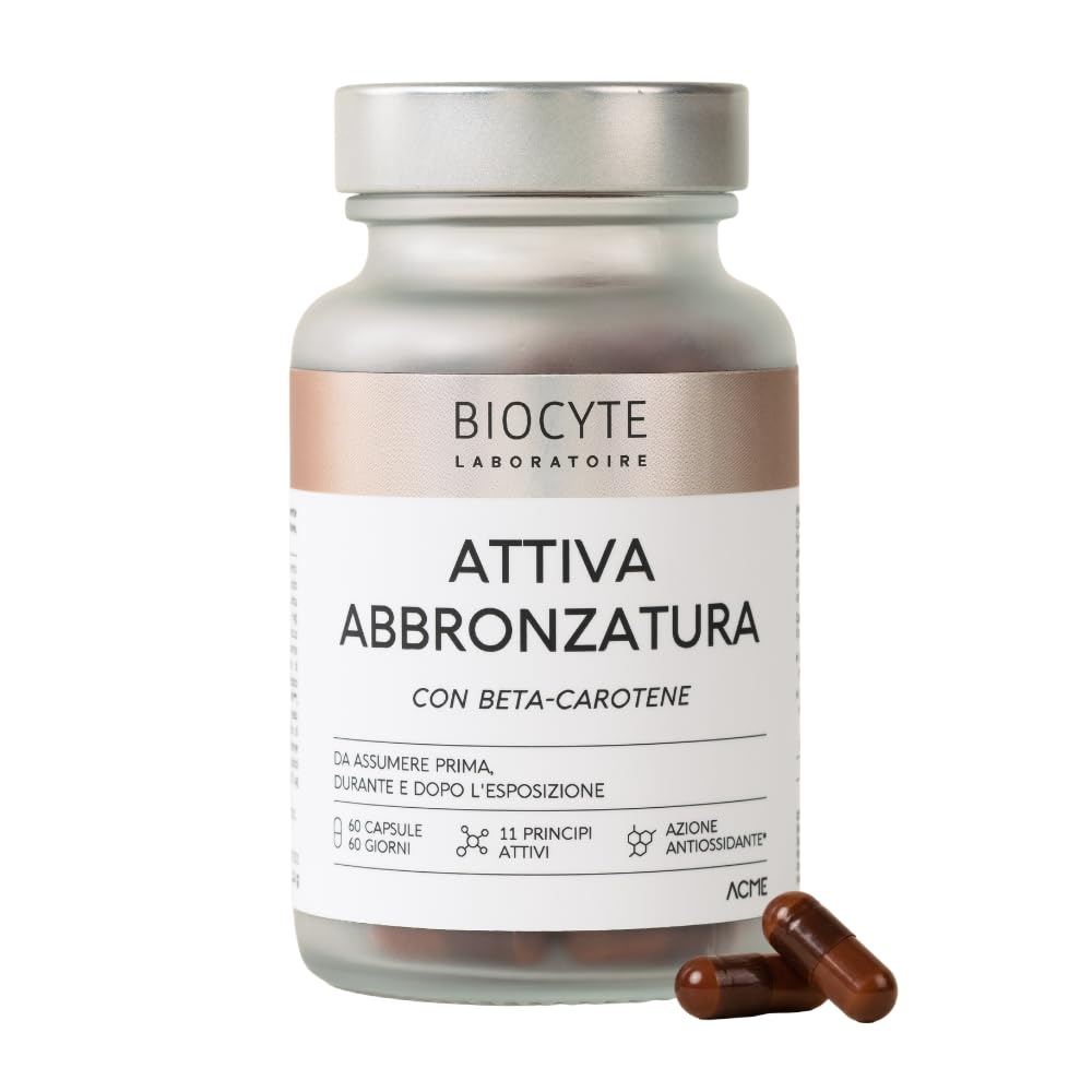 Biocyte Attiva Abbronzatura - Preparatore Solare - Integratore con Betacarotene 