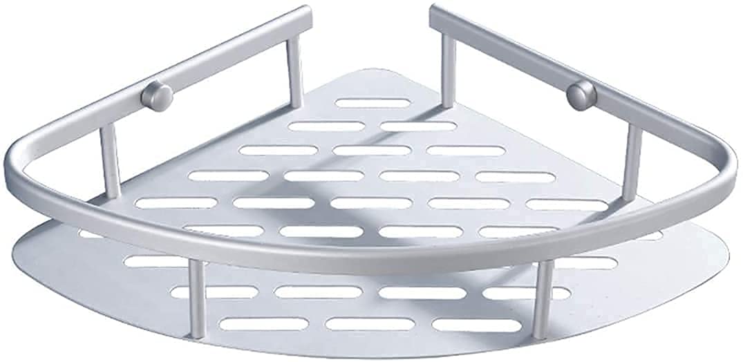 NAVPIHOO Wall Mounted Shelf Stainless Steel Corner Rack Cosmetic Holder Single Bathroom Shelves Storage Tri-Angle Basket Bathroom Tool (B0DCNT5MGS) Amazon Price History, Amazon Price Tracker