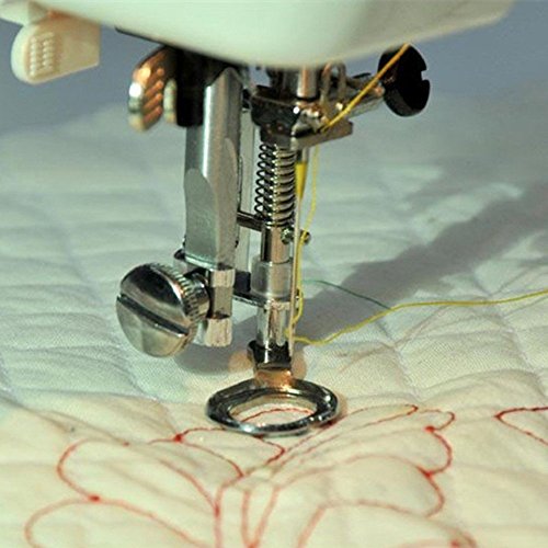 Pie para máquina de coser metálico para zurcido miniatura 2