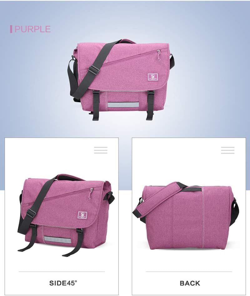 Product Deal OIWAS Messenger Bag for Women - Canvas 15.6 Inch Laptop Satchel Computer Briefcase Mens Crossbody Bag School Backpack