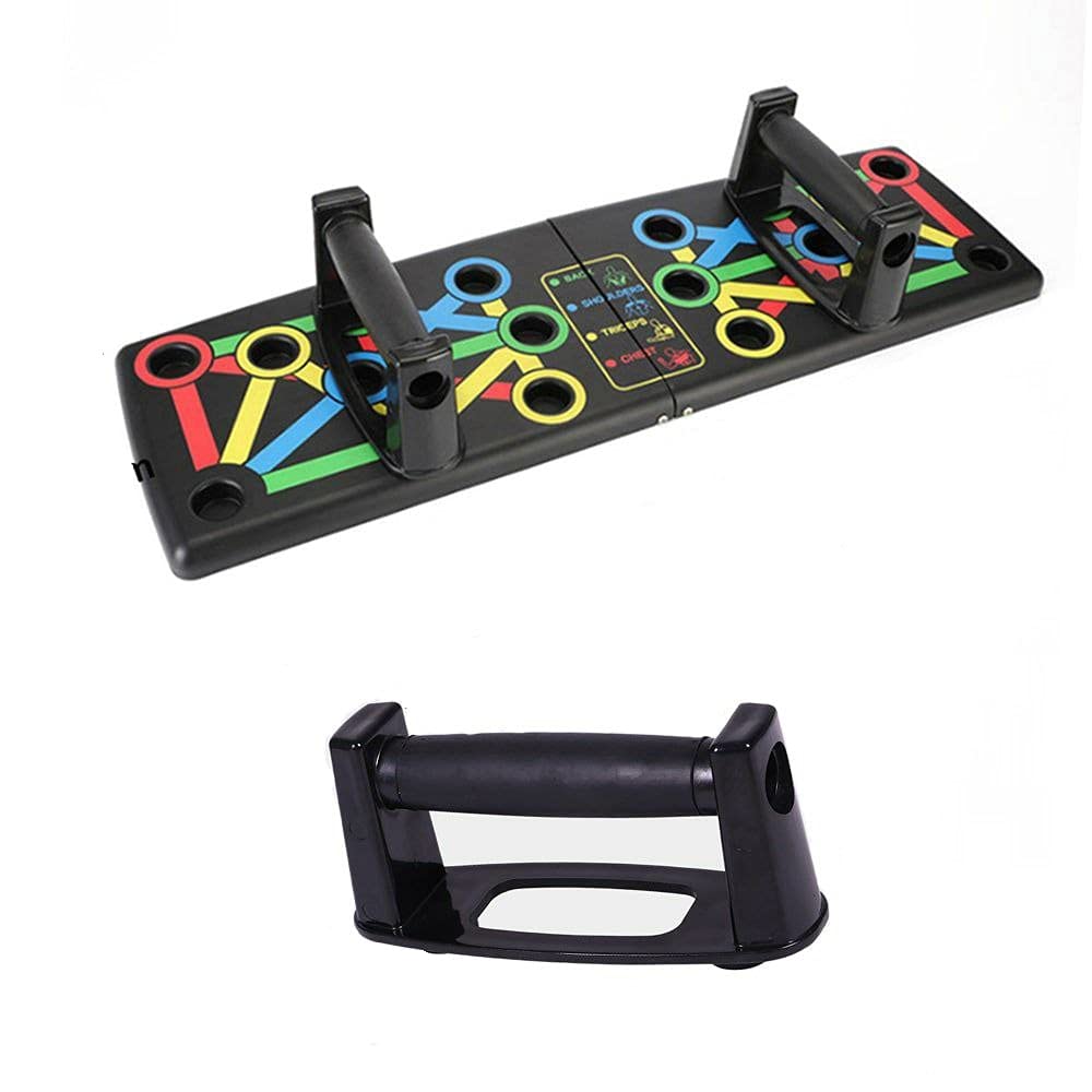 Decrooz Portable Push Up Board System, 14-in-1 Body Building Exercise Tools Workout Push Up Stands, Push Up Workout Board Training-image-3