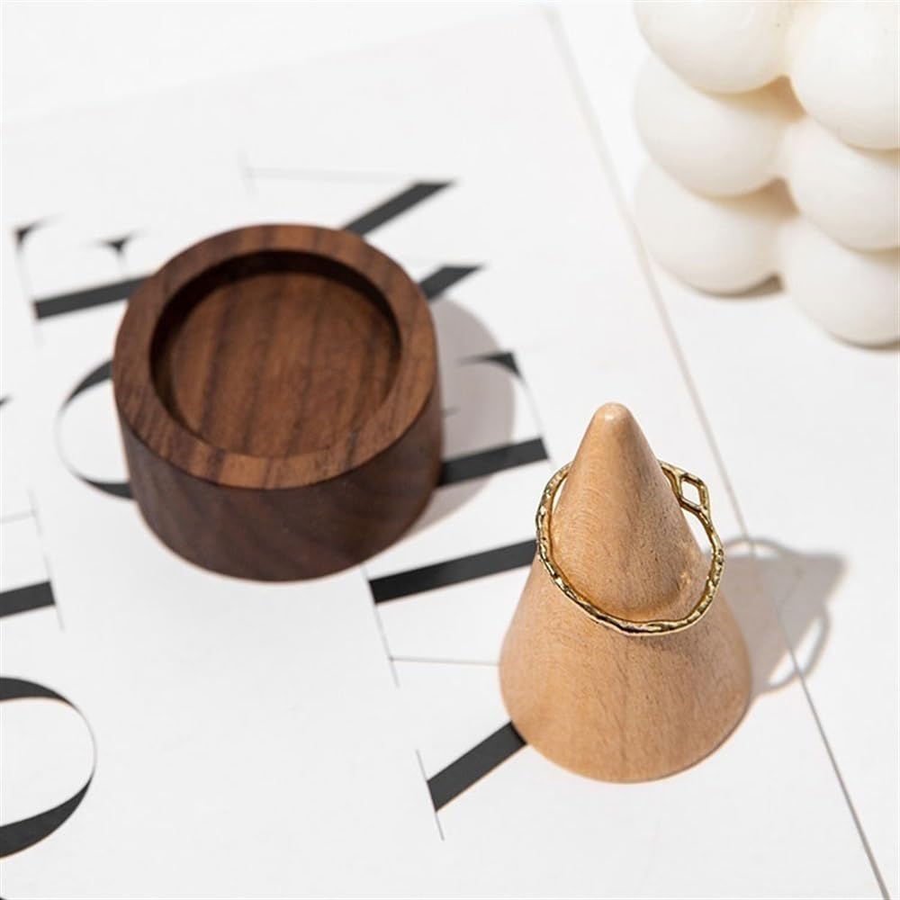 Présentoir à bijoux en noyer - Présentoir créatif pour comptoir - Présentoir à bijoux - Présentoir à bijoux (petit)