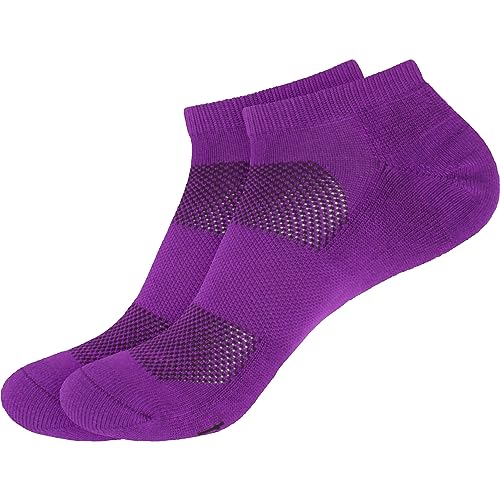 Image of Women's Rayon from Bamboo Fiber Ultra Breathable Superior Wicking Athletic Ankle Sports Socks