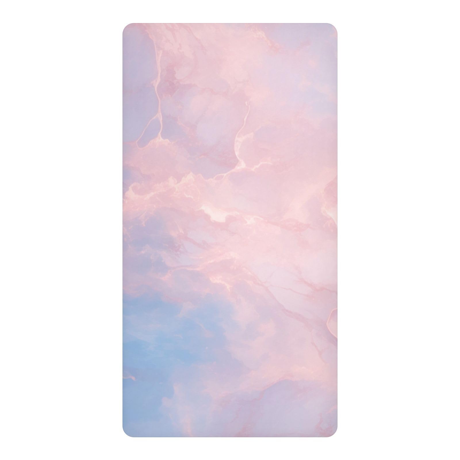 Draps de berceau imperméables lit enfant 132x71 bleu rose