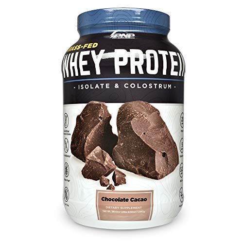 Grass-Fed Whey Protein Isolate & Colostrum | 100% All-Natural Grass-Fed Whey Protein Isolate, Colostrum & Probiotics with No Artificial Flavors, Colors, Antibiotics, Gluten or Soy | 1,080g