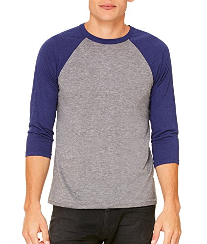 Bella Canvas camiseta unisex adulto modelo 3200 en color Navy talla Large miniatura 2