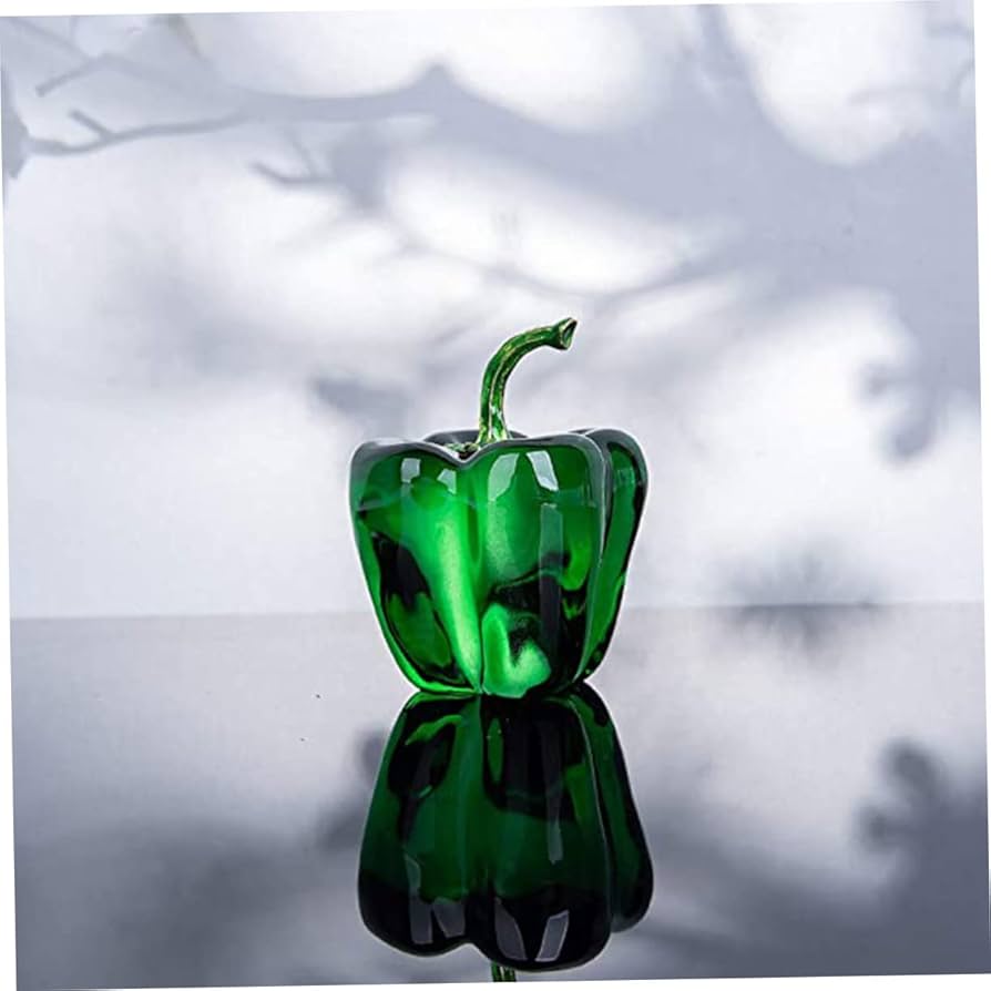 ピーマン 置物 インテリア 緑 グリーン クリスタル Amazon.co.jp: CORHAD 水晶ピーマン置物 おしゃれなデスクトップ