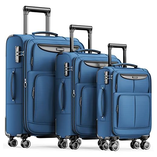 SHOWKOO 3-Piece Stylish Luggage Set