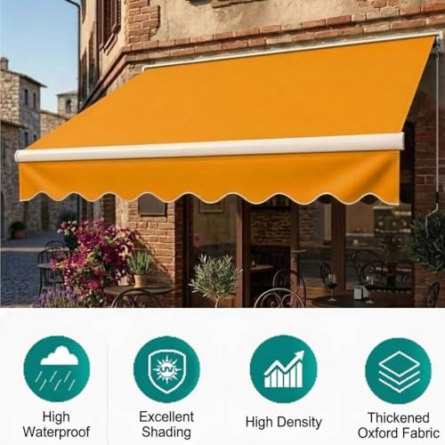 Lona impermeable para terraza, balcón y jardín de 6x1.5m sin estructura 4