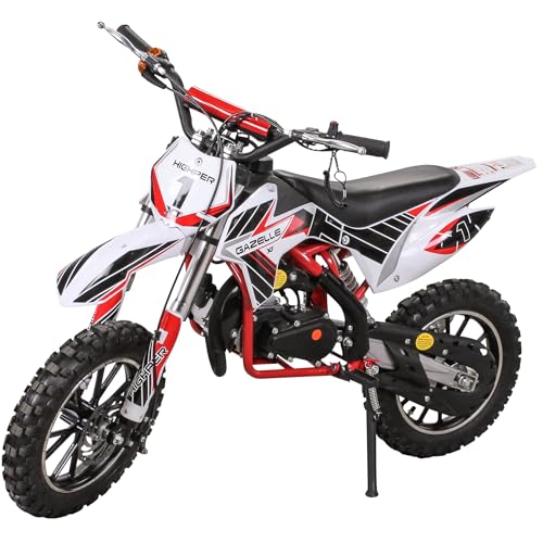 Pocketbike Crossbike 49cc - Dirtbike Für Kinder 6-9 Jahre Grün