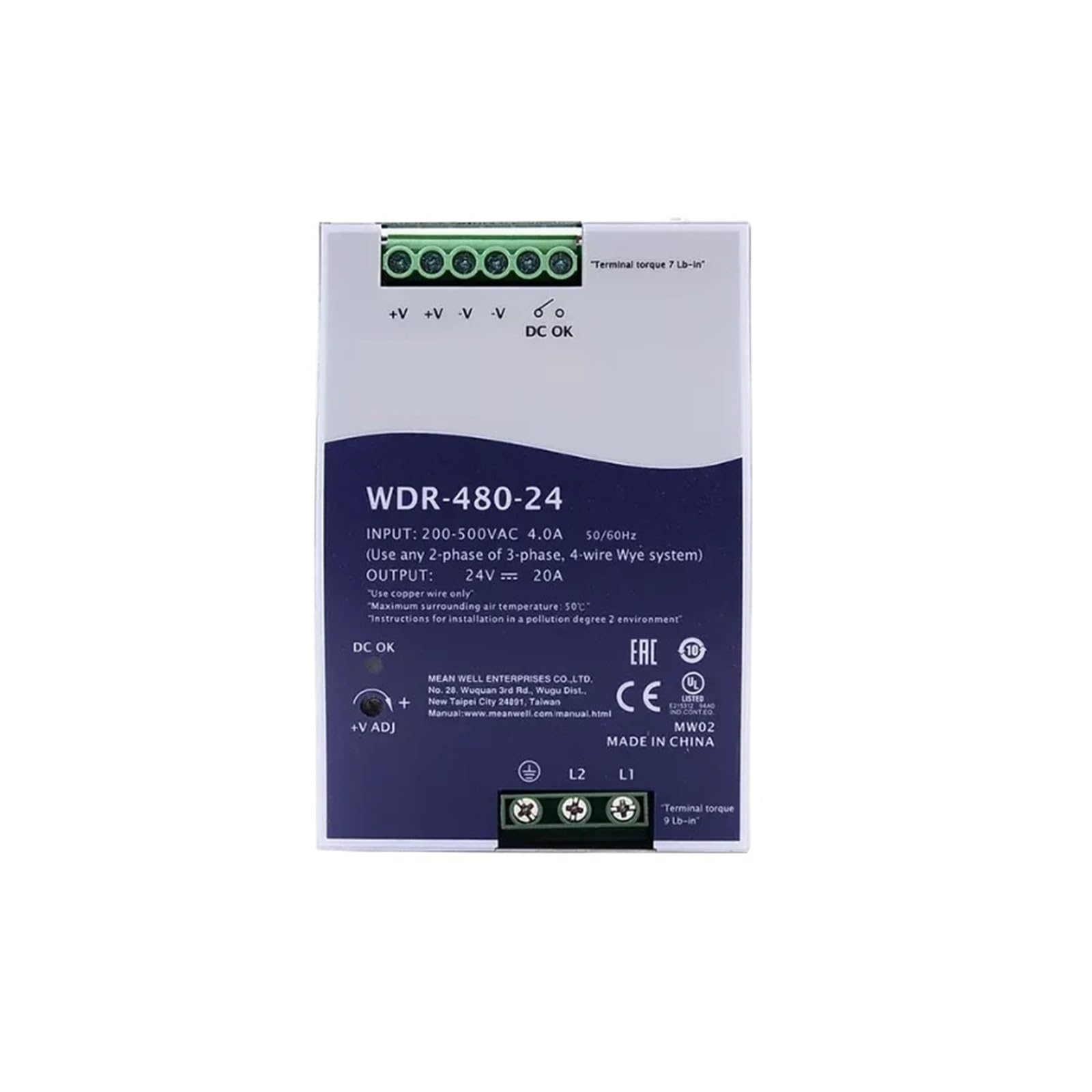 BALYDLUL WDR-480-24 WDR-480-48 480W power supply WDR-480(WDR-480-24)