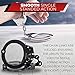 vulcanforce Handcuffs Law Enforcement - Heavy Duty Steel Chain Hand Cuffs - Includes 2 Keys - Extra Sturdy Double Lock - 16 Locking Positions Fit Most Wrists - Perfect for Security, Training (Black)