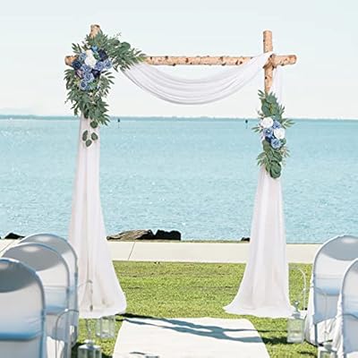 Künstliche Hochzeitsbogen Blumen Kit (3 Stück), Hochzeitsbogen Drapierstoff Hochzeit Blumen Girlanden Blumenarrangement Girlande für Zeremonie und Empfang Hintergrund Dekoration – Bild 8