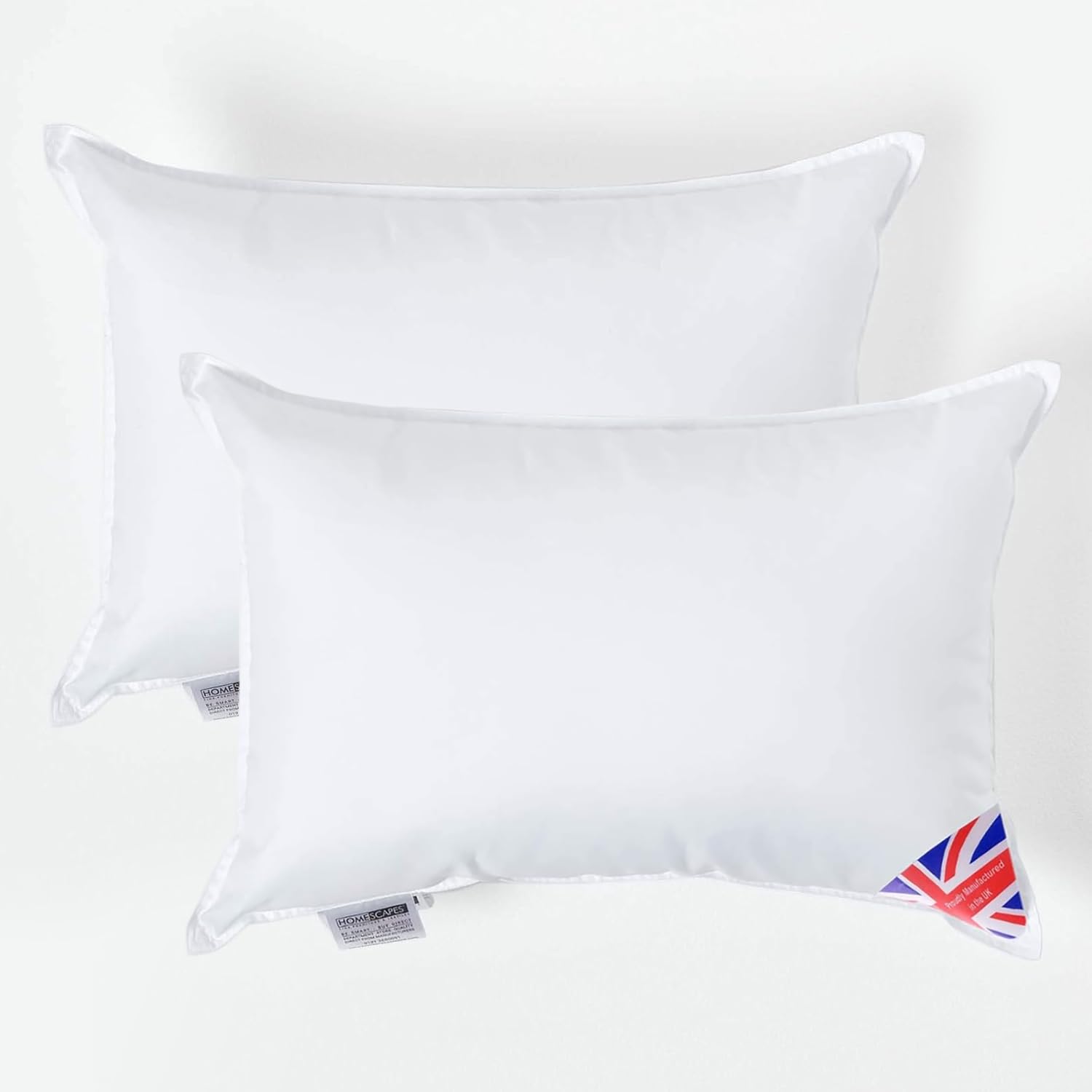 HOMESCAPES 2 Pack Luxury Super Microfibre Cushion Inserts 30cm x 40cm (12 x 16”) Perfect Bounce Back and Soft Cover Generously Filled Inner Pads Hypoallergenic Cushion Filler Handmade Machine Washable