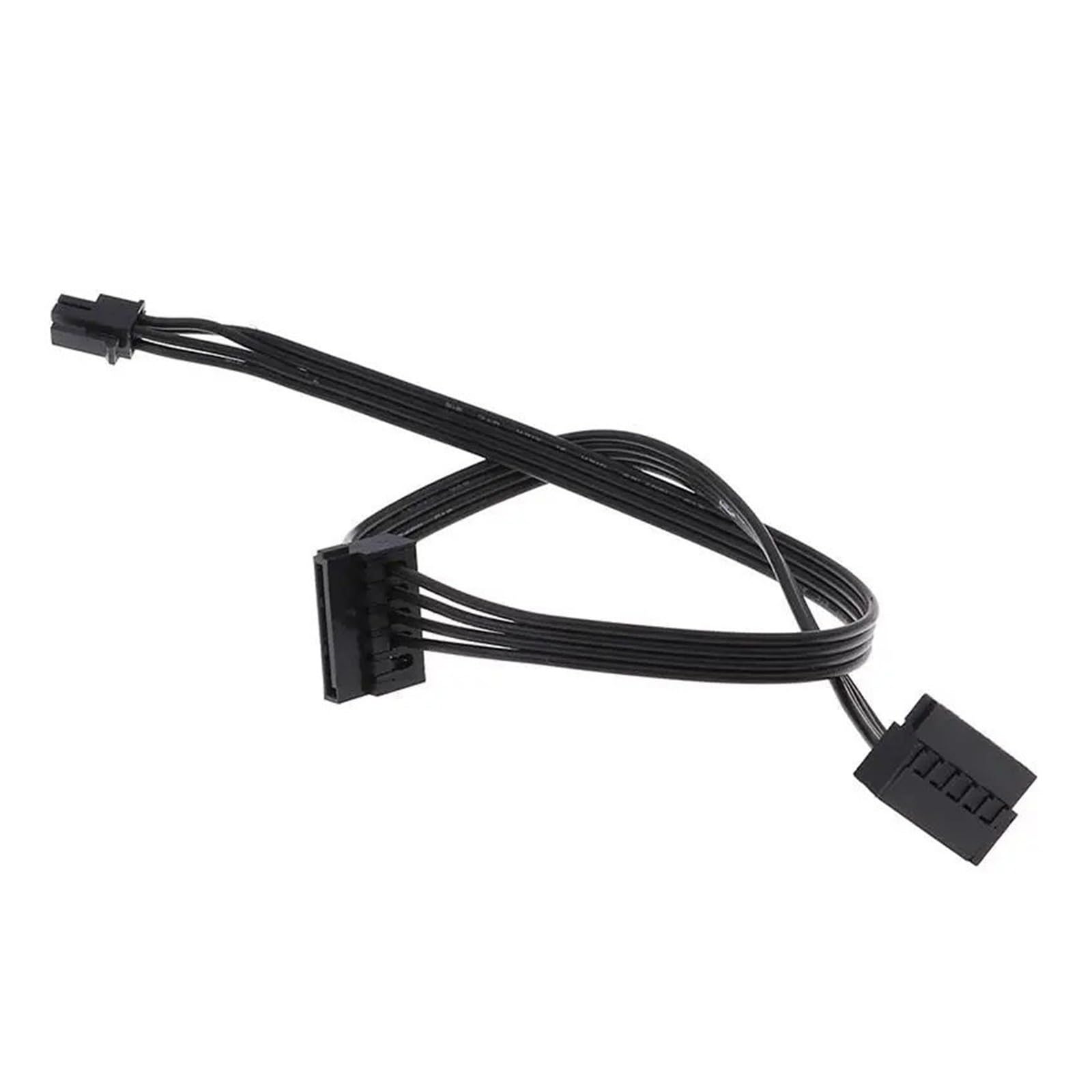 Generico Cavo di alimentazione Mini da 4 pin a 2 SATA 45 cm