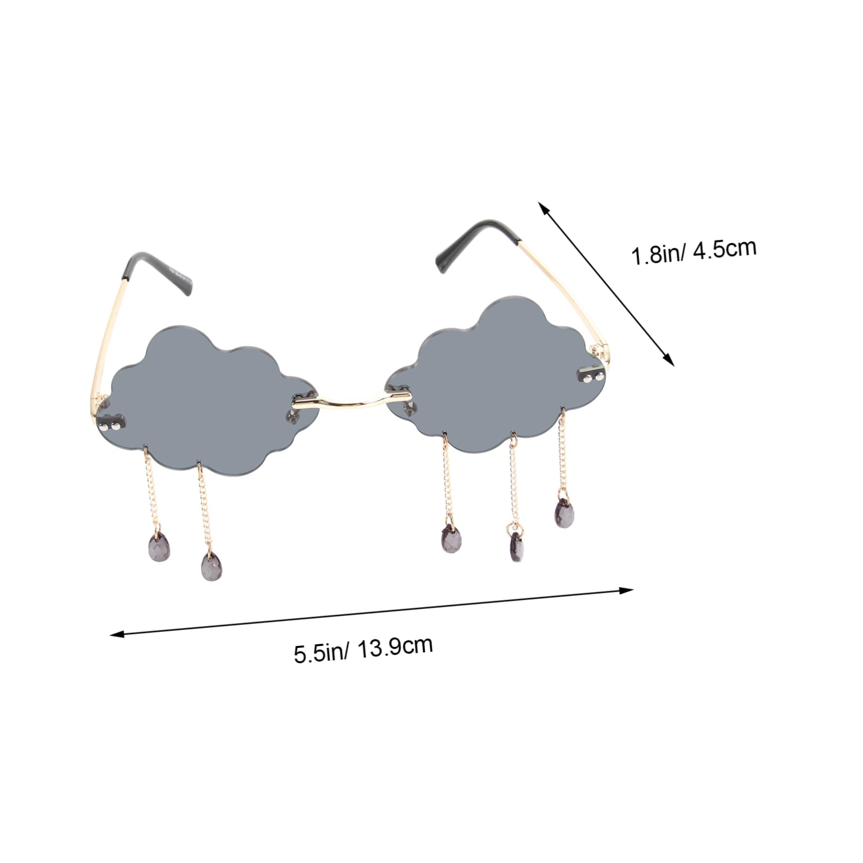 Didiseaon Cloud Raindrop Sunglasses Women's Fashion Eyewear Creative Party Glasses Stylish Outdoor