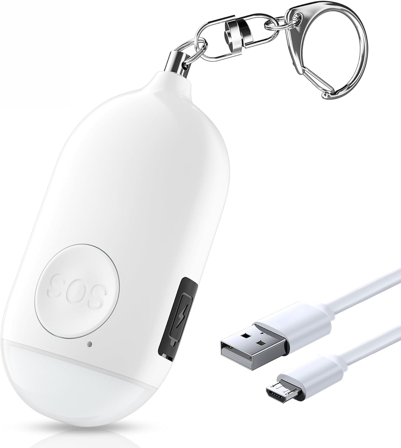 Personal Safety Alarm for Women,Self Defense Keychain for Women,Safety Alarm Keychain Siren with LED Strobe Light,Elderly/Kids Cute 130 dB Safe Sound Personal Alarm with SOS Alert Panic Button