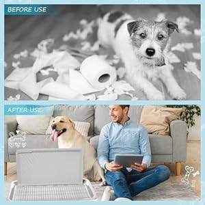 2 Pcs Dog Potty Toilet with Removable Splash Wall Pet Indoor Dog Mesh Training Toilet Portable Training Pee Pads Holder Dog Litter Box with Pee Wall for Dog, Puppy, Pet (19.7" x 14.2" x 11.4") 2 Pcs Dog Potty Toilet with Removable Splash Wall Pet Indoor Dog Mesh Training Toilet Portable Training Pee Pads Holder Dog Litter Box with Pee Wall for Dog, Puppy, Pet (19.7″ x 14.2″ x 11.4″)