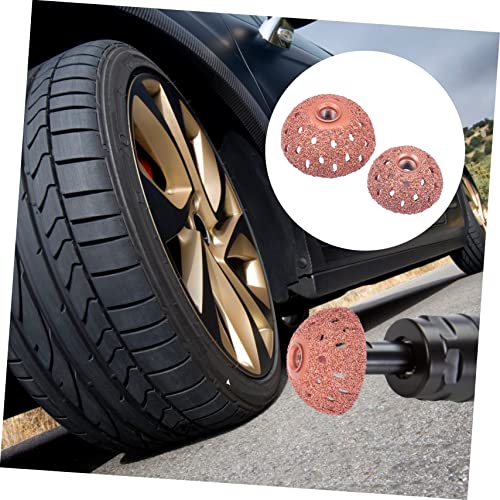 Image of SUPVOX Tire Buffing Wheel 2.17 Inch Hard Tungsten Dome Buffers for Car Tire Repair and Polishing Compatible with Pneumatic Tools Durable Repair Buffing Wheel