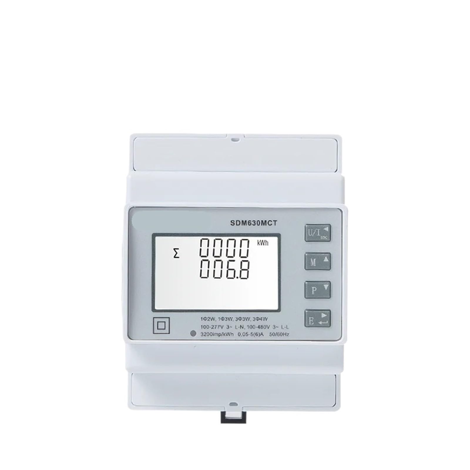Compteur de puissance triphasé SDM630MCT 1/5 A rail DIN rail Modbus RTU électricité