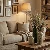 Juego de 3 floreros de cerámica con asas, verde blanco neutro, decoración rústica moderna de granja y boho, versátil como centro de mesa o acento para repisa y estante - Idea de regalo única para el hogar 8