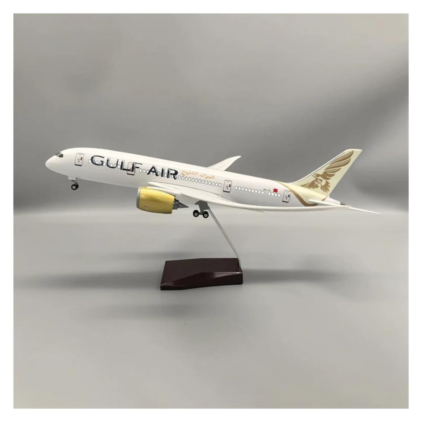 Skala samolotu 47CM 1/130 dla 787 B787 Dreamliner Model samolotu Gulf Air Model samolotu Model samolotu z żywicy Nadaje się do wyświetlania