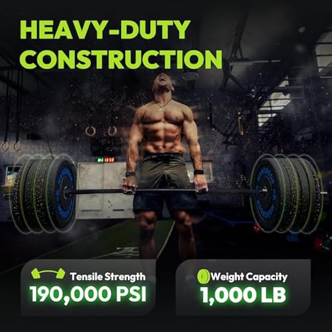 Olympic Barbell, 45lb/35lb 2-inch Weight Bar for Bench Press, 7ft/6.5ft Olympic Bar, 1000 lb High-Capacity, Hard Chrome, Knurled Grip for Strength Training Deadlift Weightlifting Squat