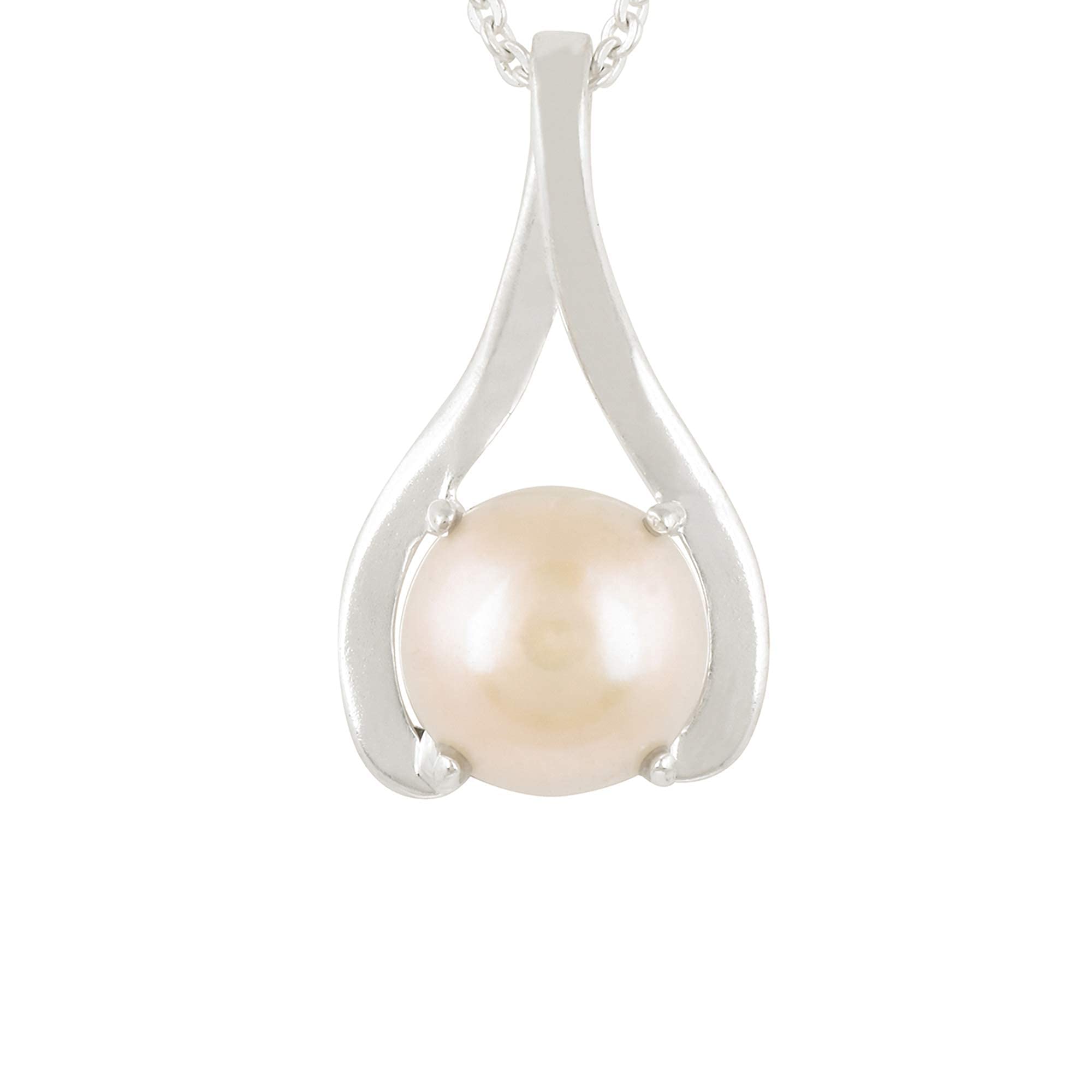 kirti sales 5.25 Ratti 4.55 Carat South Sea Pearl Silver Plated Pendant Locket Moti Stone Natural Certified Gemstone for Men and Women (White-picture-38