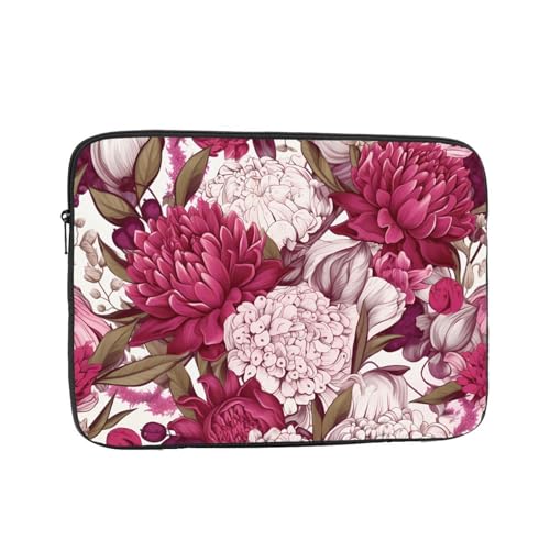 Open Moonflower Laptop Sleeve Case 12 Inch Suitable for Notebook Computer Tablet Traveling Carrying Simple Case