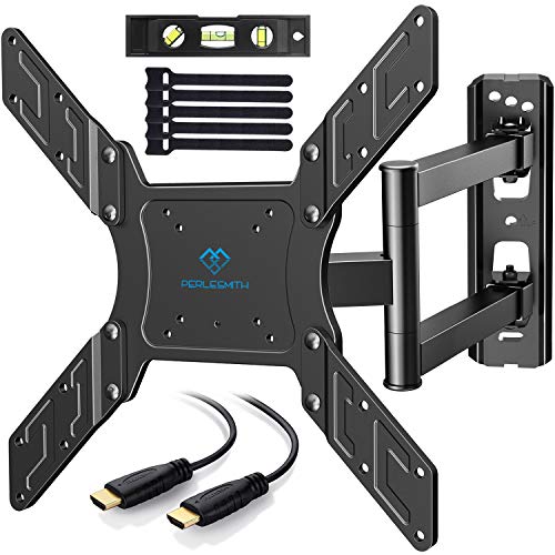 PERLESMITH TV Wall Mount for 23-55 Inch TVs with Swivel & Extends