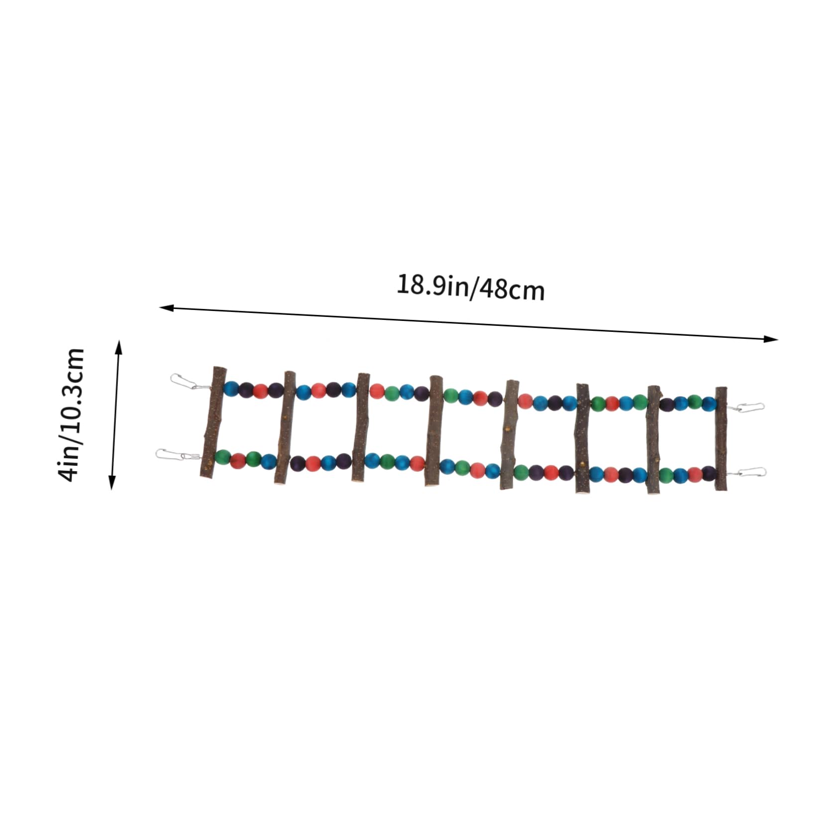 TOYANDONA Bird Ladder Toy Parrot Climbing Toy Wooden Ladder Pet Plaything Bird Cage Accessory