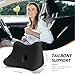 Benazcap Lumbar Support Pillow for Car: Novel Ergonomic, Memory Foam Lumbar Pillow with Adjustable Straps for Lower Back Pain Relief - Ideal Back Cushion for Driving and Office Chair - Black