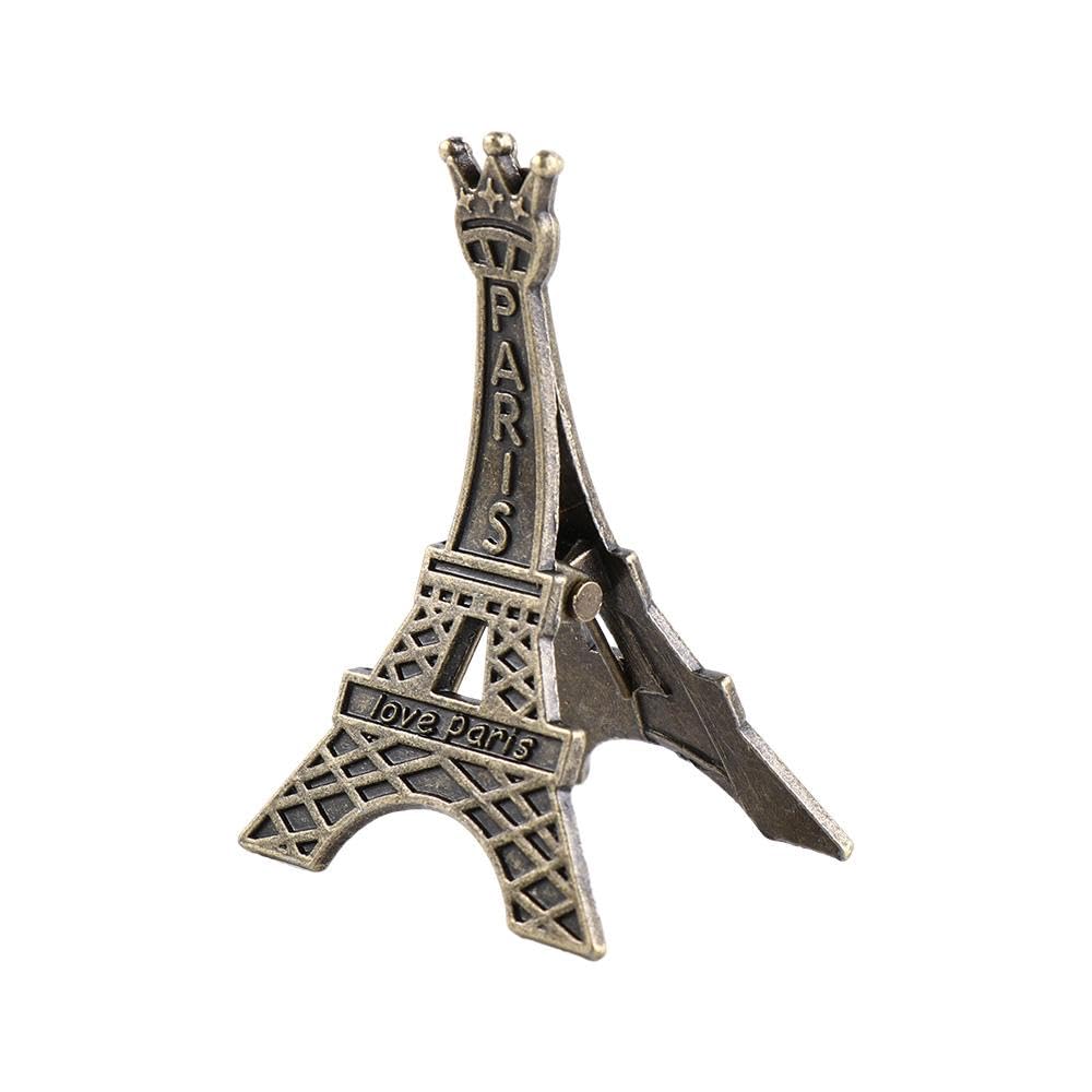 Memo Clip 4PCS Creative Eiffel Tower Shape Metal Memo Paper Clip for Photo Paper Decoration Retro Name Card Picture Clip Holder School Office Supplies