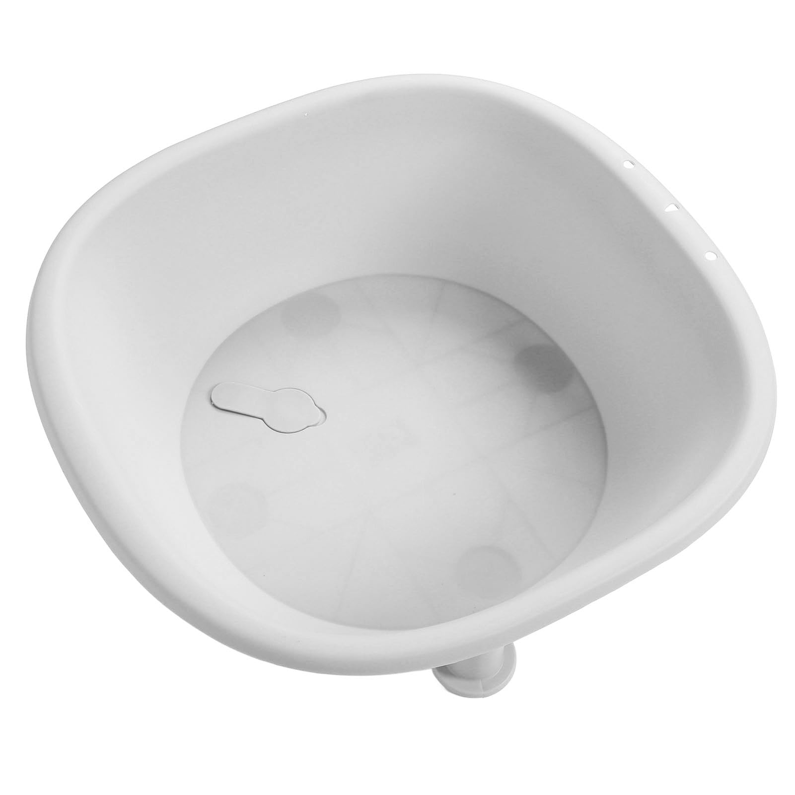Schwangerschafts-Bidet-Hämorrhoiden-Sitzbad, Klappbare Beine, Großes Fassungsvermögen, Versiegelter Abfluss, für Mütterpflege, Fußbad, Wäsche (WHITE)