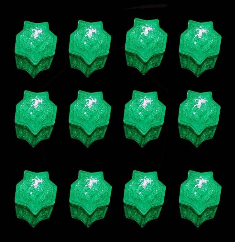 Maimeili 12 Pcs Colorful Led Ice Cubes Sensor Waterproof Ice for Drinks Bar Supplies Halloween Christmas Wedding Home Decoration Party