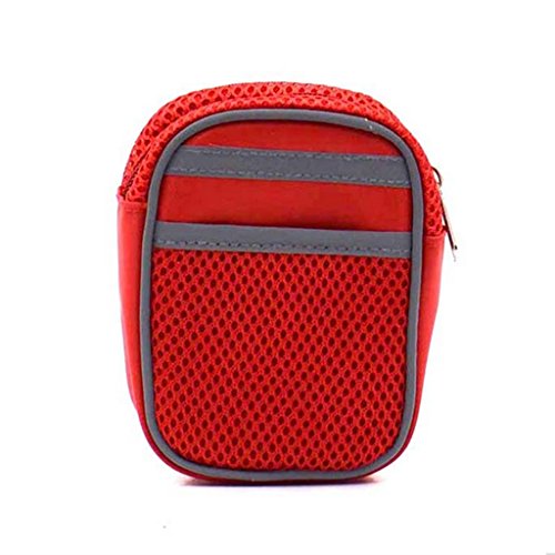 homozy – Tênis elástico de nylon para corrida e caminhada – Vermelho, 145 – 190 cm