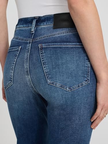 EXPRESS Women’s Straight Ankle Jeans – High Rise Figure-Balancing Stretch Denim – Medium Wash4