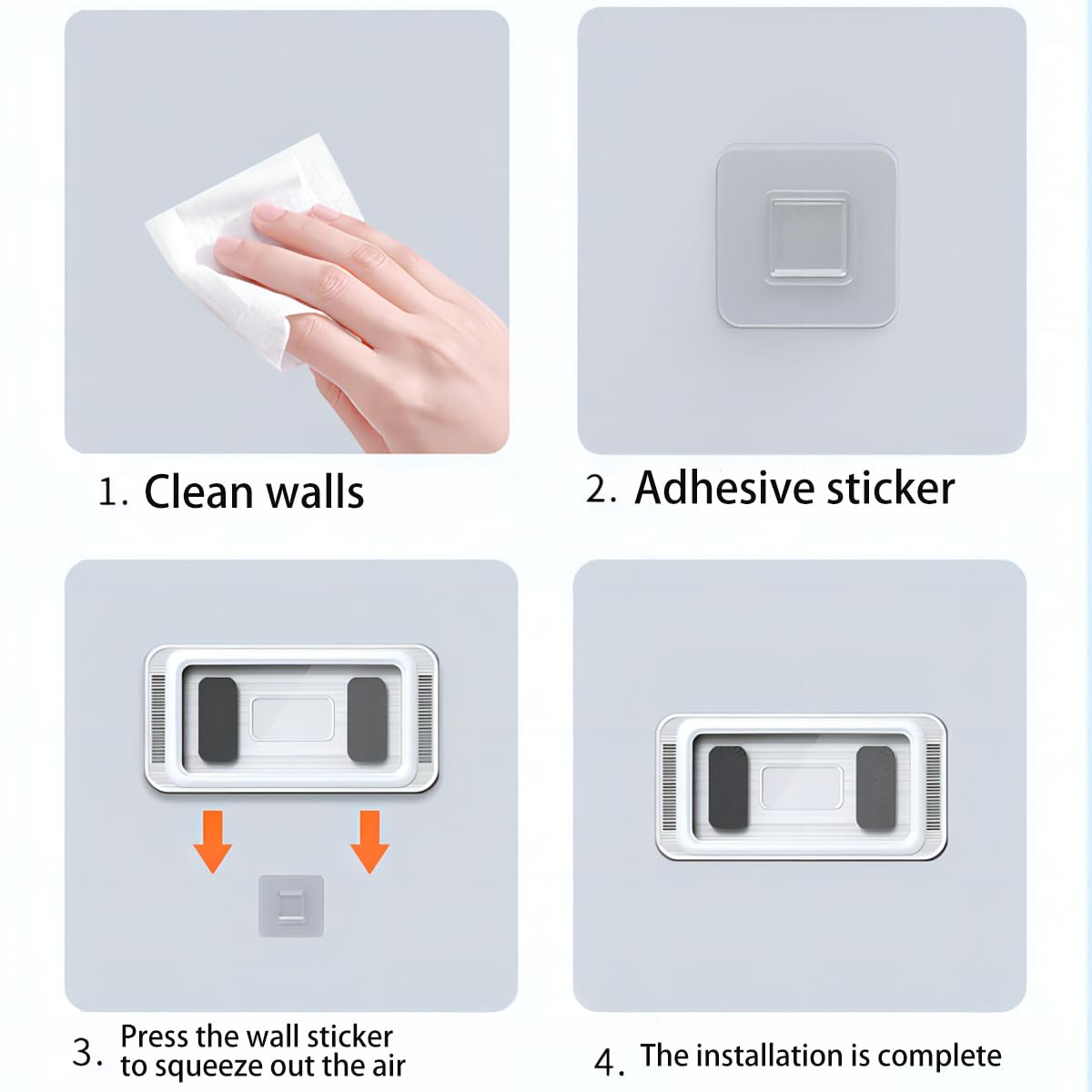 Funda impermeable y antivaho para baño con rotación de 360 grados (blanco)