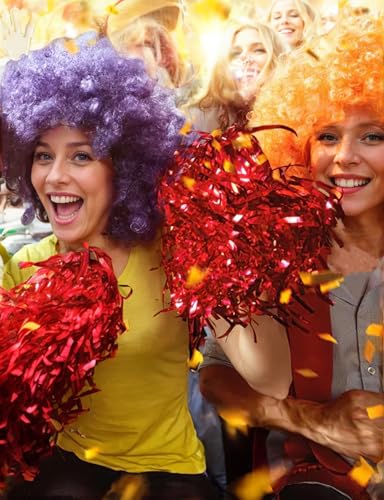 Image of LIULIUBTY Short Bob Hair Wigs Straight with Flat Bangs Synthetic Colorful Cosplay Daily Party Neon Wig for Women + Free Wig Cap 12 inch Natural As Real (Afro, Orange)