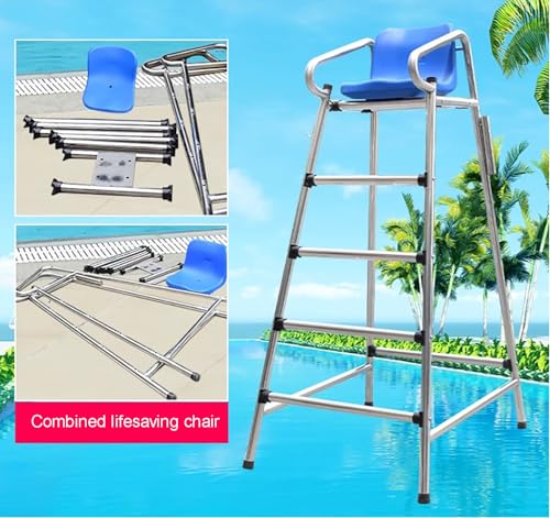 Silla de Salvavidas Acero Inoxidable 190cm Alta miniatura 4