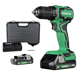 Metabo HPT DS18DDXSM 18V MultiVolt Brushless Sub-Compact Lithium-Ion Cordless Drill Driver Kit with 2 Batteries (2 Ah)